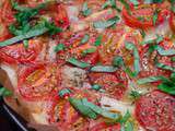 Tarte aux tomates cerises et au chèvre