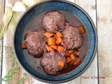 Boulettes de bœuf façon bourguignon