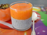 Chia pudding au kaki