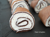 Rouleaux de crêpes au chocolat et mascarpone