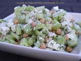 Salade de pois chiches, concombre & feta