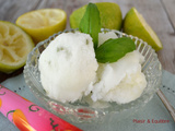 Sorbet citron basilic sans sorbetière