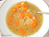 Soupe de courge et pois chiches