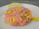 Tartare de saumon à la mangue