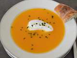 Velouté de courge muscade et œuf poché