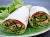 Wraps au poulet tandoori, avocat et tomate