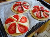 Tarte fine tomate et chèvre ou morbier