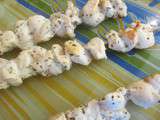 Brochettes de poulet aux herbes au four