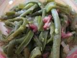 Haricots verts aux lardons