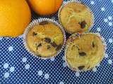 Muffins orange et gros morceaux de chocolats