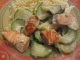 Saumon aux courgettes