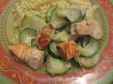 Saumon aux courgettes