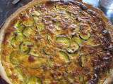 Tarte aux courgettes et saumon