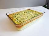 Clafoutis courgettes, feta