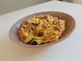 Fettuccine aux courgettes et chorizo