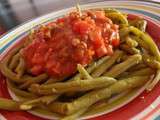 Haricot vert à la sauce tomate