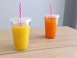 Smoothie mangue, ananas et orange