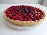 Tarte framboise, myrtille et crème de citron