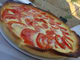 Tarte tomate, moutarde et jambon blanc