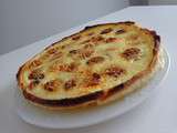 Tarte tomate, mozza et chorizo