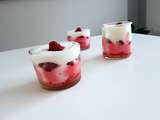 Verrines mousse de citron aux framboises