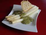 Asperges sauce citron ail des ours