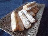 Biscuits à la cuillère au grué de cacao