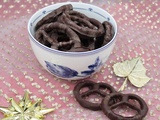 Bretzels enrobés de chocolat