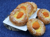 Briochettes crème pâtissière et abricot