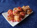 Chouquettes aux pralines roses