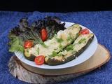 Courgettes farcies au chèvre frais et fines herbes