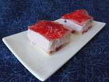 Entremets coquelicot groseilles