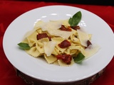 Farfalle aux tomates cerise confites