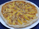 Flammkueche aux pêches