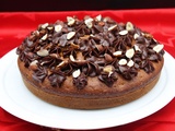 Gâteau au café, chocolat et noisettes