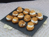 Gougères au parmesan et mousse de fromage frais