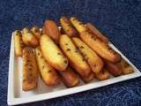 Madeleines longues aux pépites de chocolat