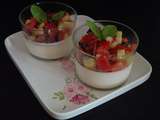 Panna cotta à la féta façon salade grecque