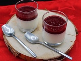 Panna cotta au coulis de griottes