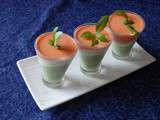 Panna cotta basilic, mozarella et poivron rouge pour Culino Versions Septembre