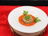 Papeton d’aubergine coulis de tomate