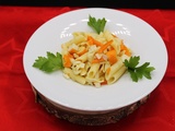 Penne carotte et surimi