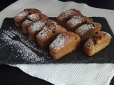 Petits cakes au levain et pépites de chocolat noir