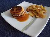 Pomburgers de veau au cidre, pommes caramélisées au beurre