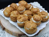 Profiteroles au fromage frais