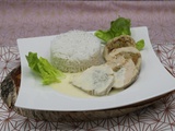 Roulés de poulet farcis sauce crémeuse au Comté