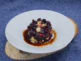 Tartare de betterave rouge et avocat