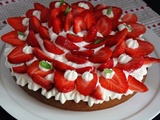 Tarte aux fraises façon madeleine