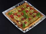 Tarte fine courgettes et moutarde