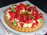 Tarte fraicheur crémeux citron et fraises